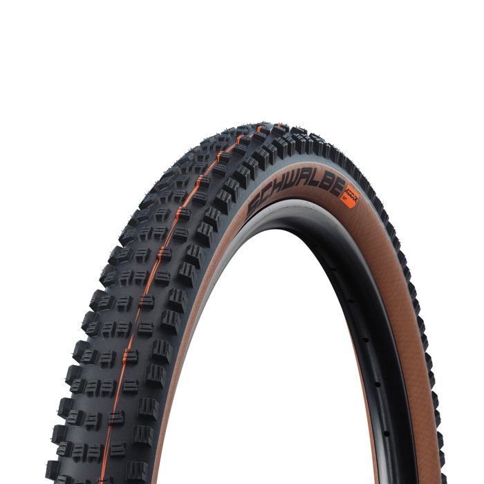 SCHWALBE WICKED WILL 29x2.40 ADDIX SOFT SUPERRACE Tubeless Ready Pehmeä ruskea rengas