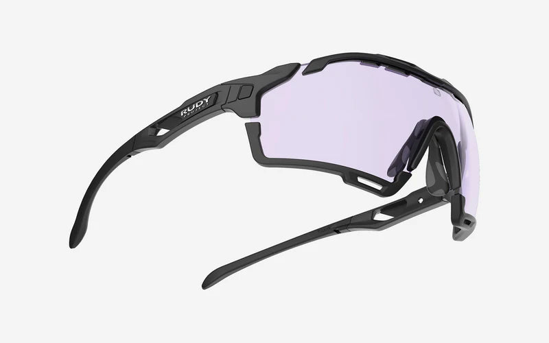 RUDY PROJECT CUTLINE Aurinkolasit Musta Matt IMPACTX™ linssit Photochromic Laser Purple -valokromaattinen laser violetti