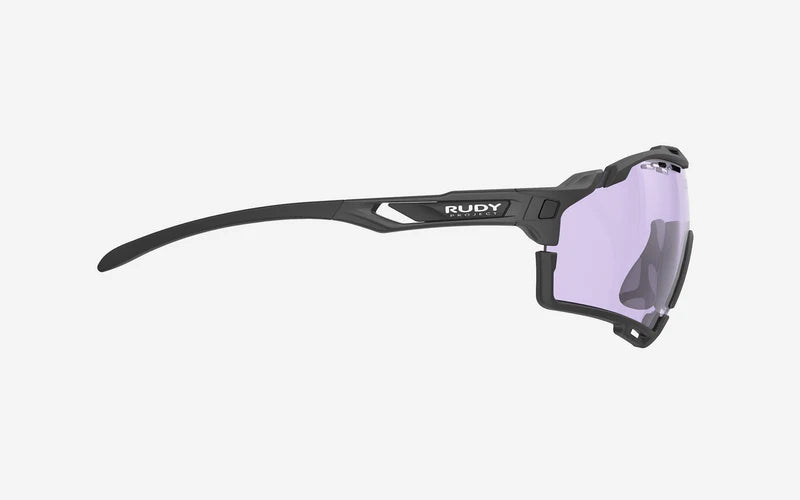 RUDY PROJECT CUTLINE Aurinkolasit Musta Matt IMPACTX™ linssit Photochromic Laser Purple -valokromaattinen laser violetti