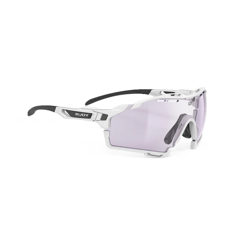 RUDY PROJECT CUTLINE Aurinkolasit Valkoinen IMPACTX™ linssit Photochromic Laser Purple -valokromaattinen laser violetti