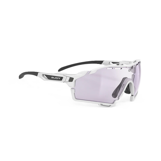 RUDY PROJECT CUTLINE Aurinkolasit Valkoinen IMPACTX™ linssit Photochromic Laser Purple -valokromaattinen laser violetti