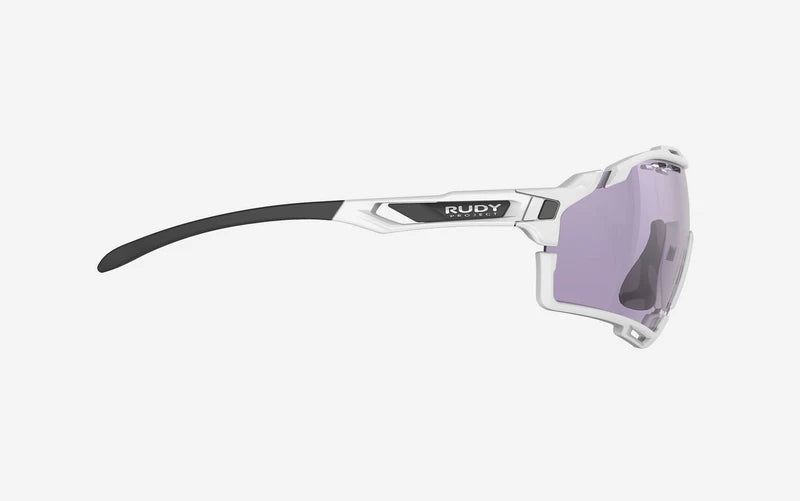 RUDY PROJECT CUTLINE Aurinkolasit Valkoinen IMPACTX™ linssit Photochromic Laser Purple -valokromaattinen laser violetti