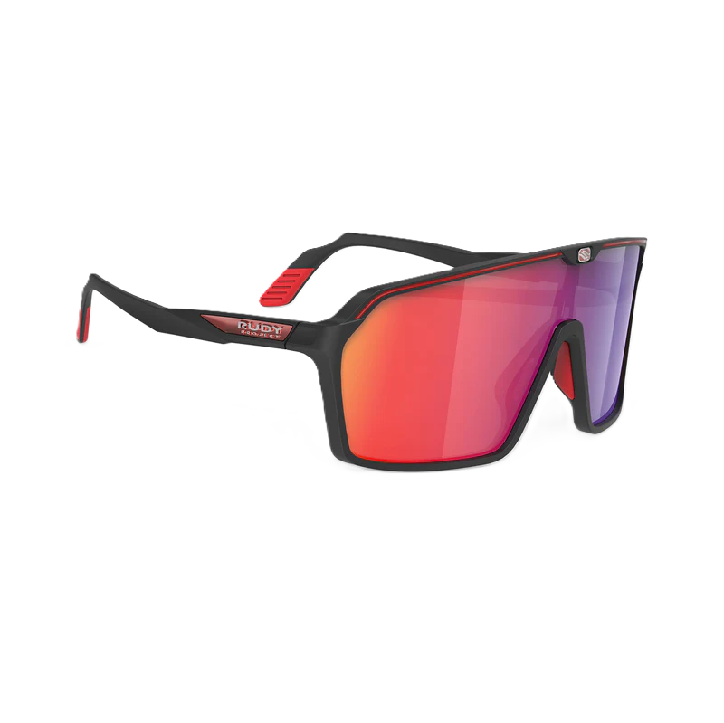 RUDY PROJECT SPINSHIELD -lasit Musta RP-optiikka Multilaser-punaiset linssit