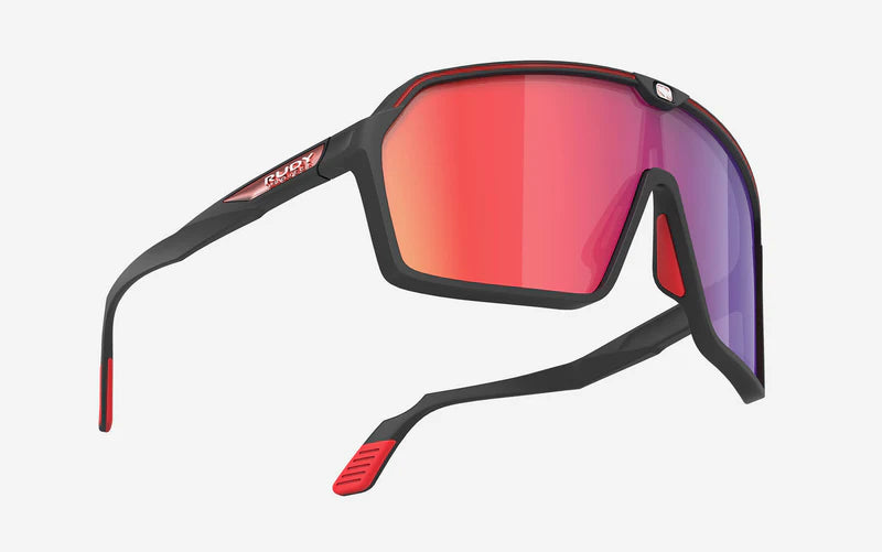 RUDY PROJECT SPINSHIELD -lasit Musta RP-optiikka Multilaser-punaiset linssit