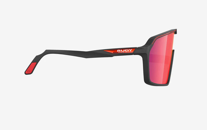 RUDY PROJECT SPINSHIELD -lasit Musta RP-optiikka Multilaser-punaiset linssit