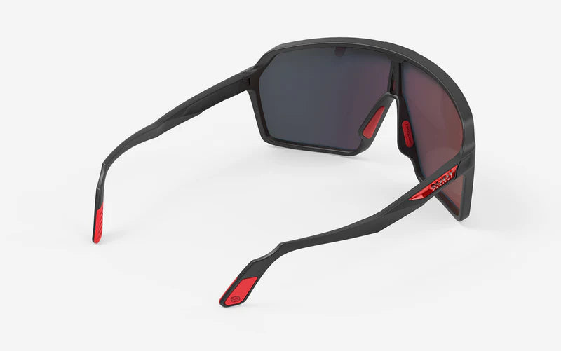 RUDY PROJECT SPINSHIELD -lasit Musta RP-optiikka Multilaser-punaiset linssit