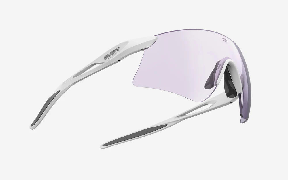 RUDY PROJECT ASTRAL SPHERE -lasit Valkoiset IMPACTX™-linssit Photochromic Laser Purple -valokromaattinen laser violetti
