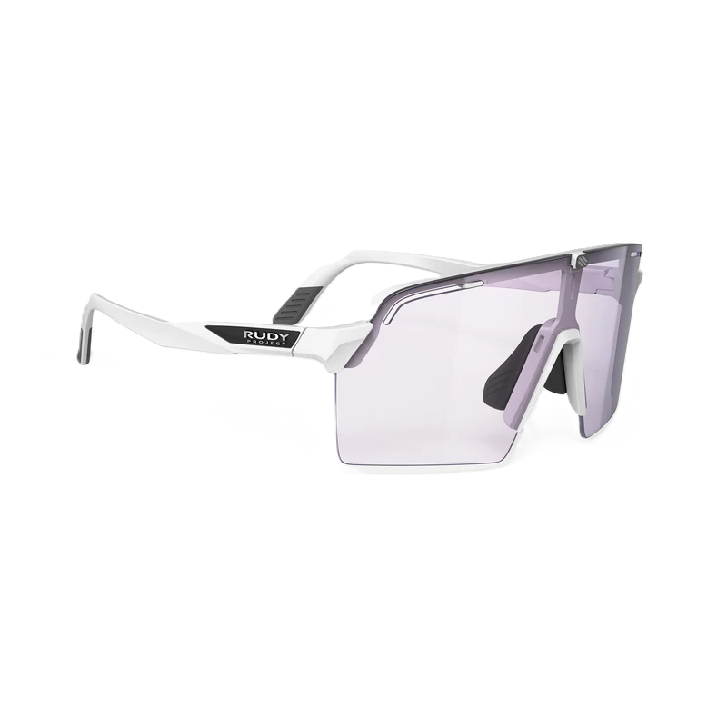 RUDY PROJECT SPINSHIELD PRO -lasit Valkoiset IMPACTX™-linssit Photochromic Laser Purple -valokromaattinen laser violetti