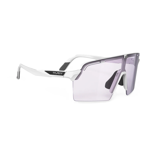 RUDY PROJECT SPINSHIELD PRO -lasit Valkoiset IMPACTX™-linssit Photochromic Laser Purple -valokromaattinen laser violetti