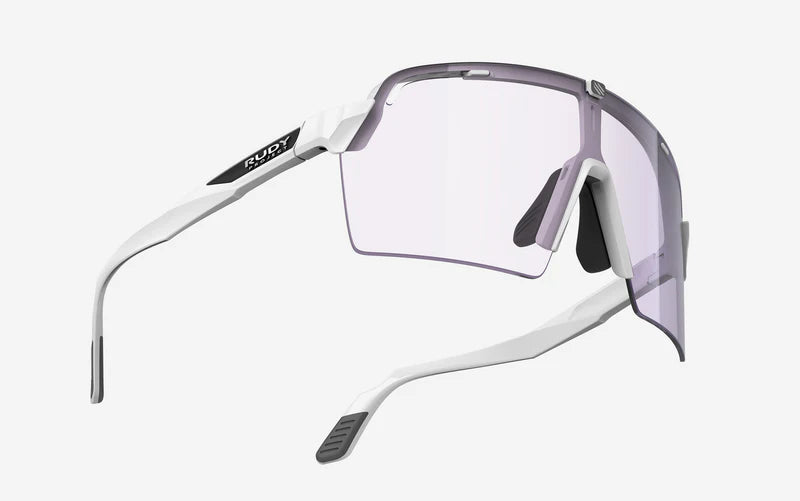 RUDY PROJECT SPINSHIELD PRO -lasit Valkoiset IMPACTX™-linssit Photochromic Laser Purple -valokromaattinen laser violetti