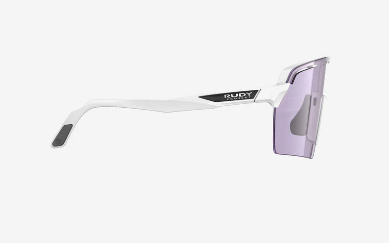 RUDY PROJECT SPINSHIELD PRO -lasit Valkoiset IMPACTX™-linssit Photochromic Laser Purple -valokromaattinen laser violetti