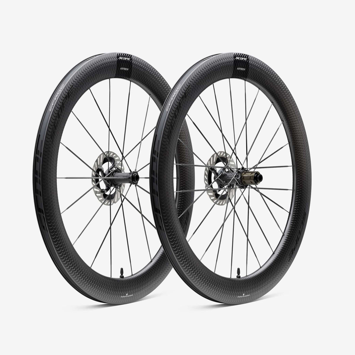Kiekkopari SCOPE Artech 6 Tubeless Ready (Centerlock) Musta