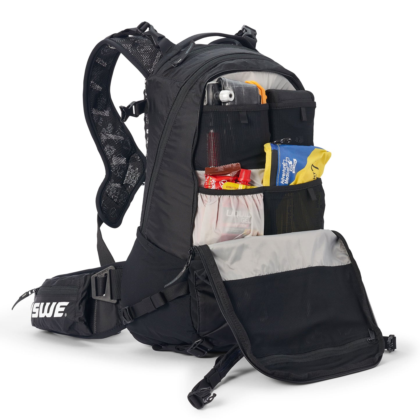 USWE SHRED 16 L -reppu, musta