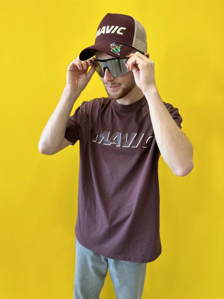 MAVIC CORPORATE LOGO Aubergine T-paita