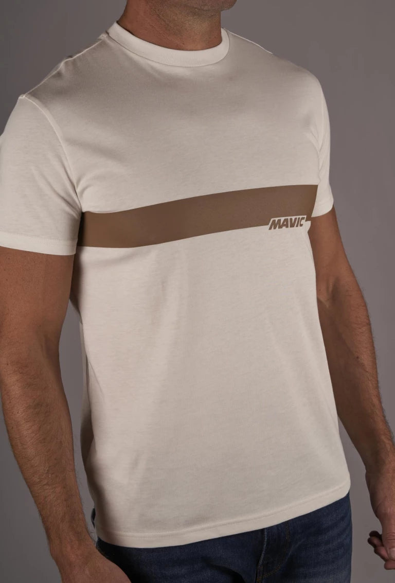 MAVIC CORPORATE STRIPE t-paita valkoinen