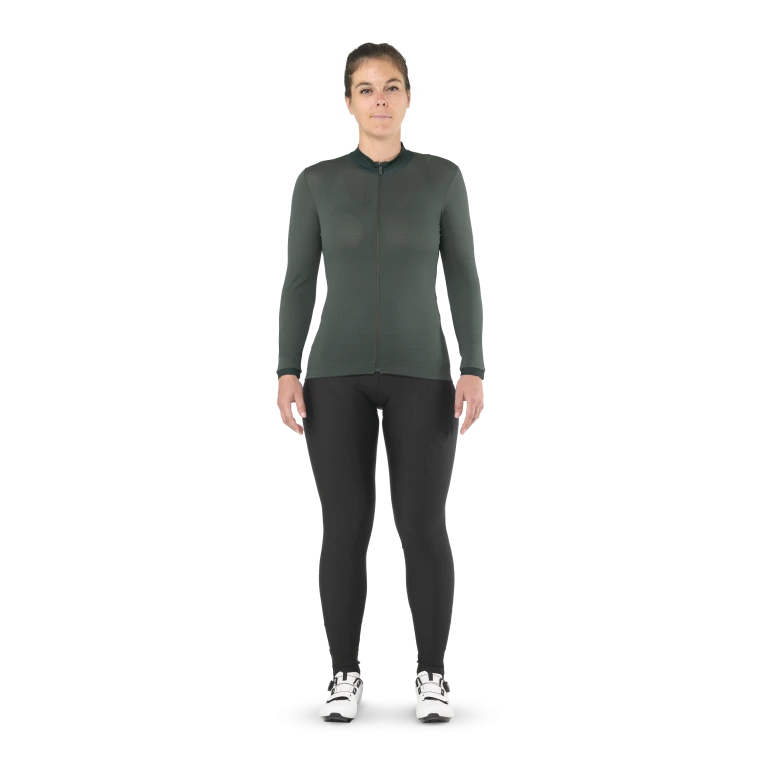 Naisten MAVIC AKSIUM pitkähihainen Jersey vihreä