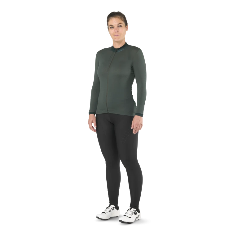 Naisten MAVIC AKSIUM pitkähihainen Jersey vihreä