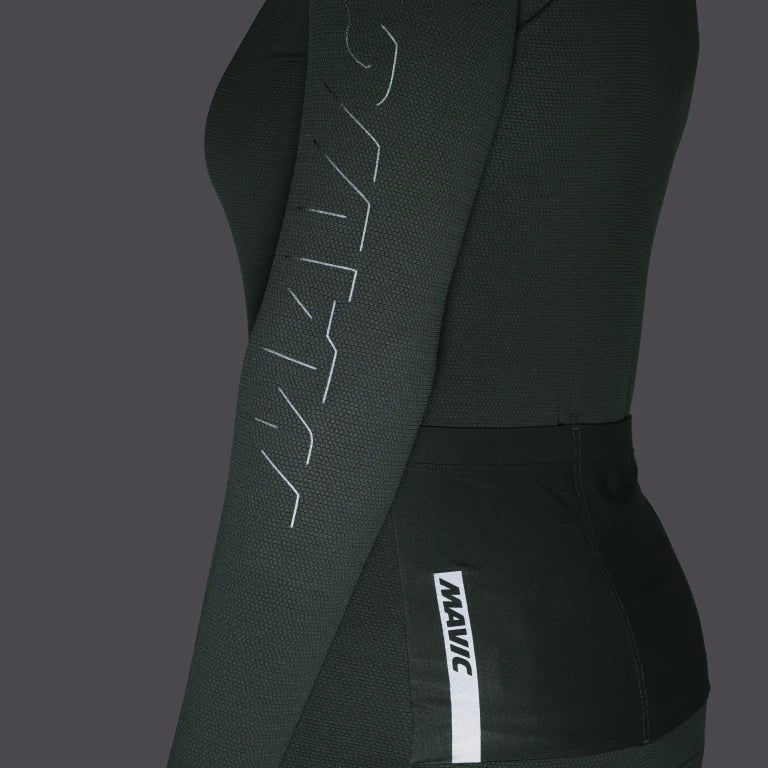 Naisten MAVIC AKSIUM pitkähihainen Jersey vihreä
