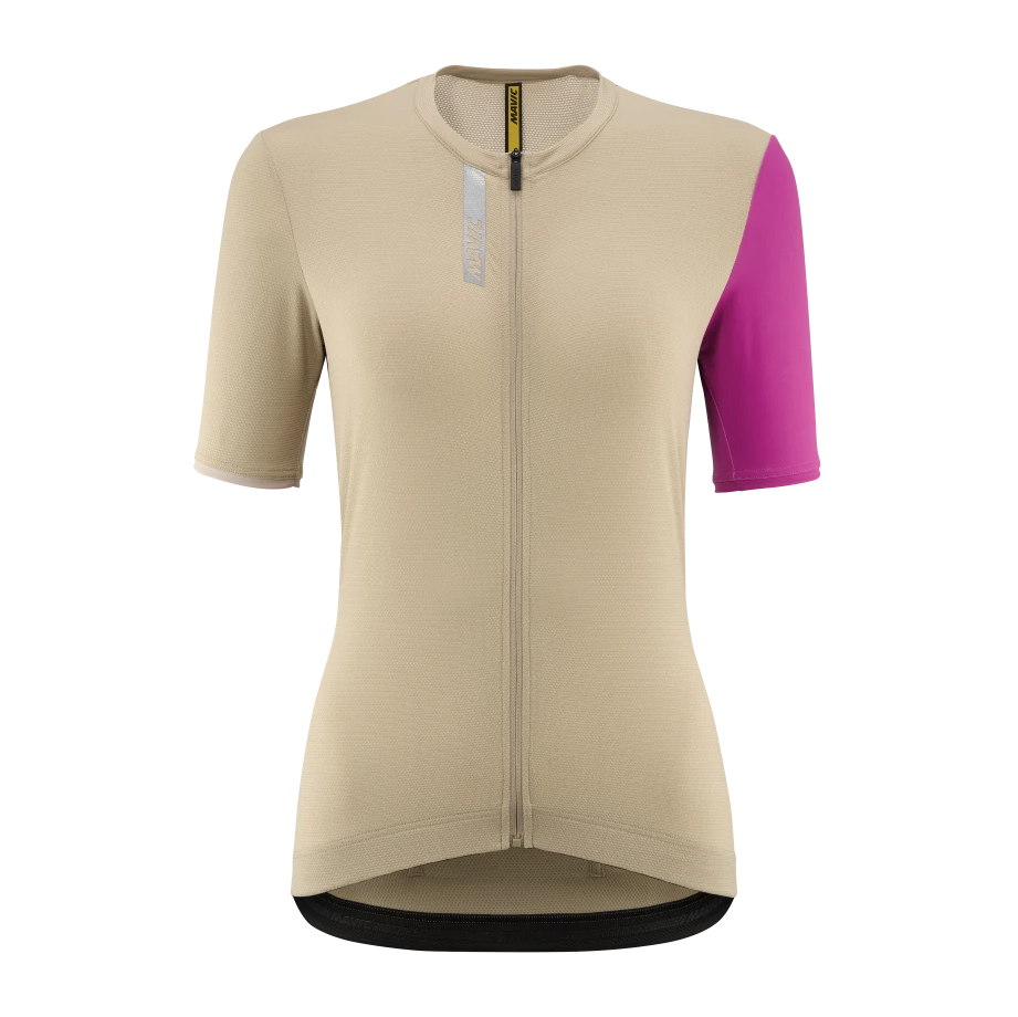 MAVIC ESSENTIAL Naisten lyhythihainen trikoo Beige/Fuksia