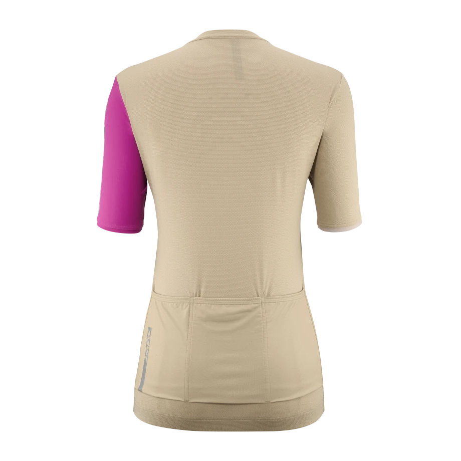 MAVIC ESSENTIAL Naisten lyhythihainen trikoo Beige/Fuksia