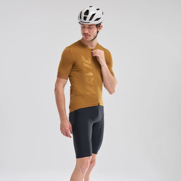 MAVIC AKSIUM lyhythihainen Jersey ruskea