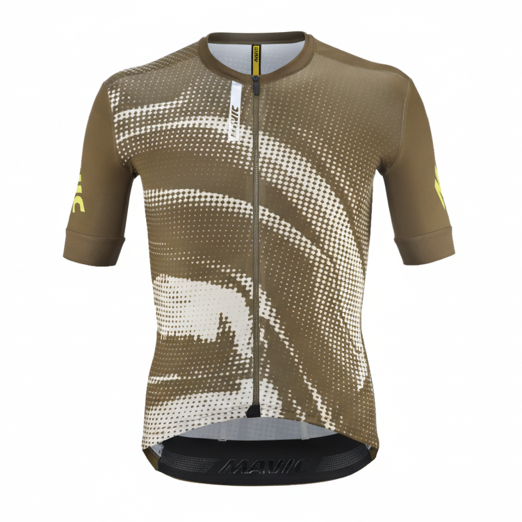 MAVIC AKSIUM GRAPHIC lyhythihainen trikoo Beige/ruskea