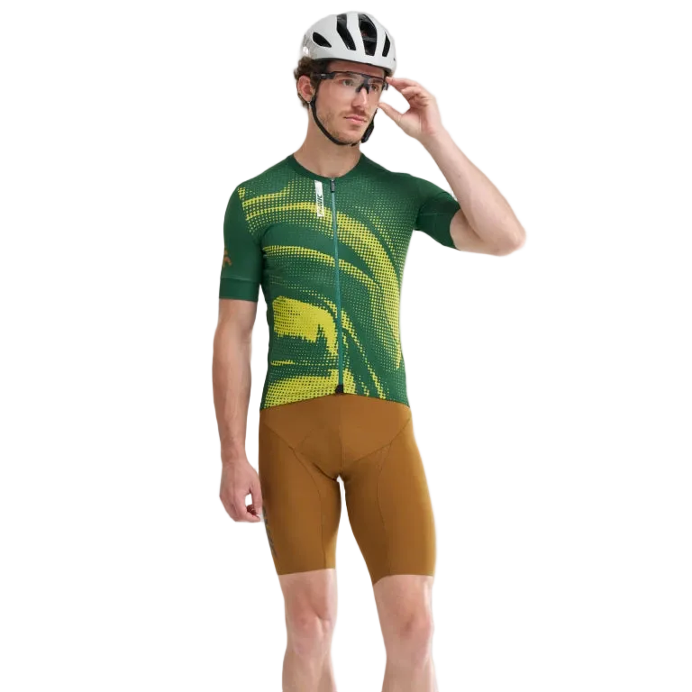 MAVIC AKSIUM GRAPHIC lyhythihainen trikoo vihreä/keltainen