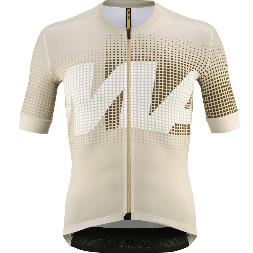 MAVIC AKSIUM GRAPHIC lyhythihainen Jersey Beige