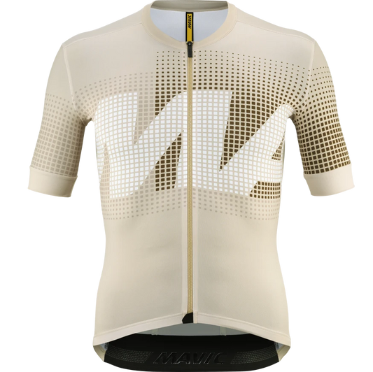 MAVIC AKSIUM GRAPHIC lyhythihainen Jersey Beige