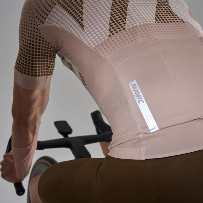MAVIC AKSIUM GRAPHIC lyhythihainen Jersey Beige