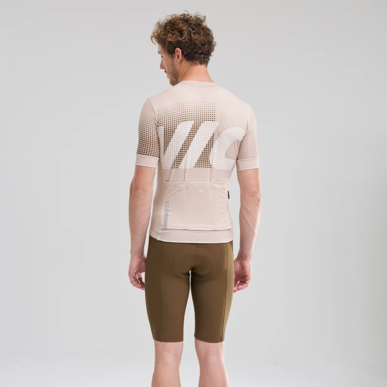 MAVIC AKSIUM GRAPHIC lyhythihainen Jersey Beige