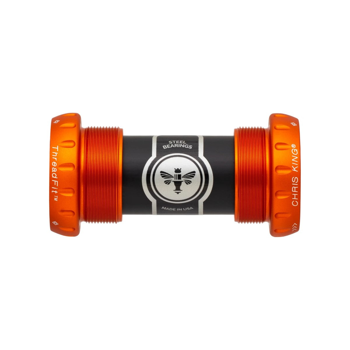 CHRIS KING ThreadFit 24 68/73mm Ceramic Orange kampiakseli