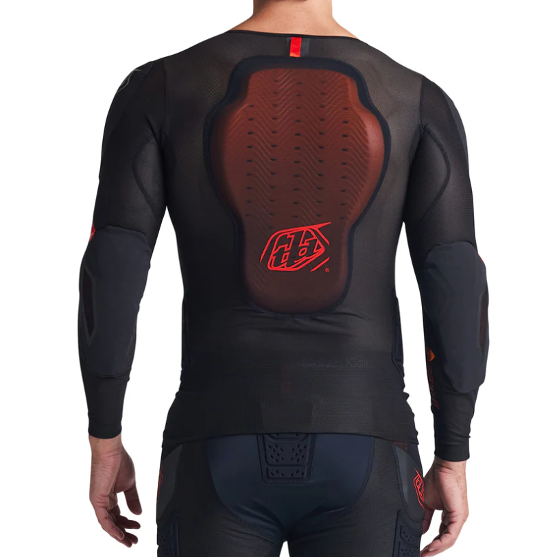 TROY LEE DESIGNS STAGE GHOST D3O suojaava t-paita pitkähihainen musta