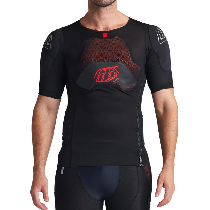 TROY LEE DESIGNS STAGE GHOST D3O Protection T-paita Lyhythihainen Musta