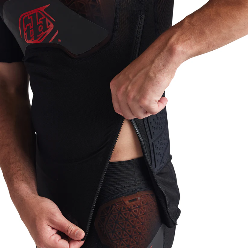TROY LEE DESIGNS STAGE GHOST D3O Protection T-paita Lyhythihainen Musta