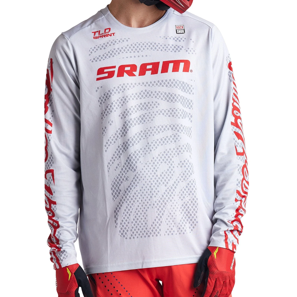 TROY LEE DESIGNS SPRINT SRAM pitkähihainen pelipaita valkoinen
