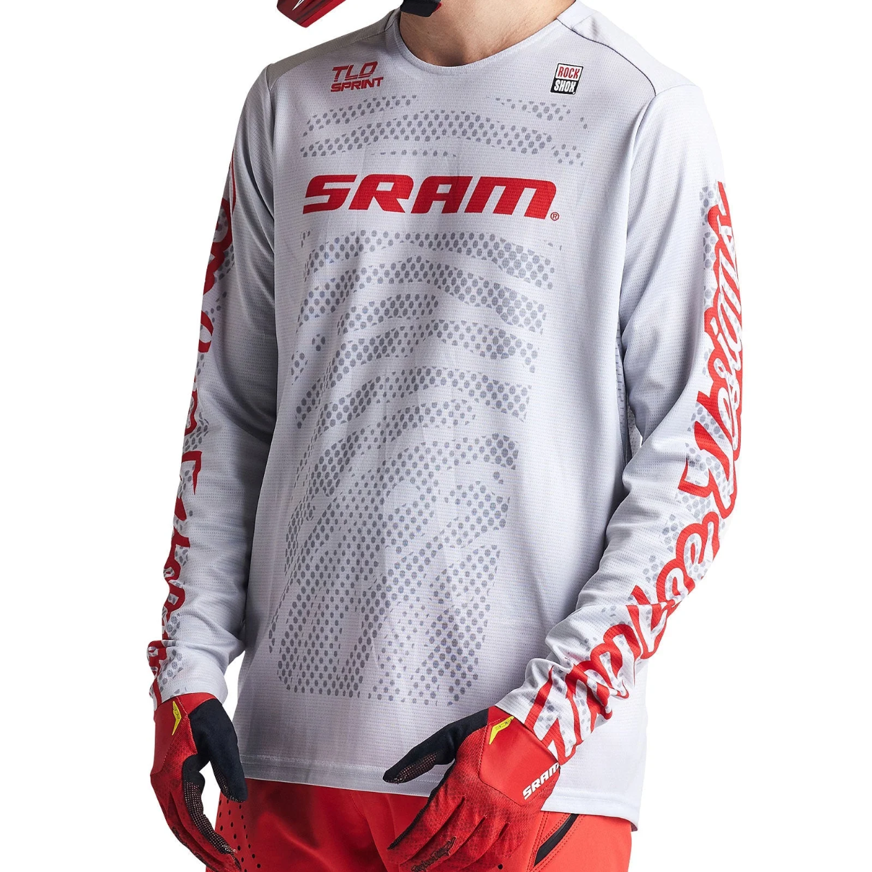 TROY LEE DESIGNS SPRINT SRAM pitkähihainen pelipaita valkoinen
