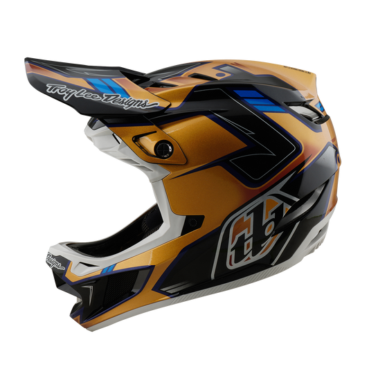 TROY LEE DESIGN D4 COMPOSITE MIPS ROYALTY MTB-kypärä musta/kultainen