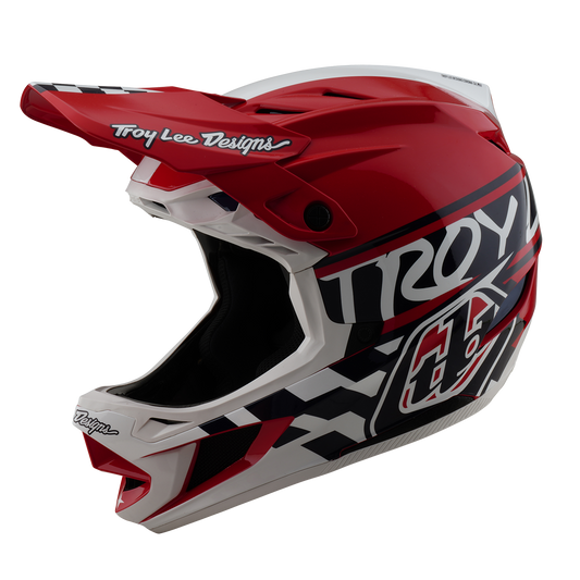 TROY LEE DESIGN D4 POLYACRYLITE FIFTY 50 MTB-kypärä Valkoinen/punainen