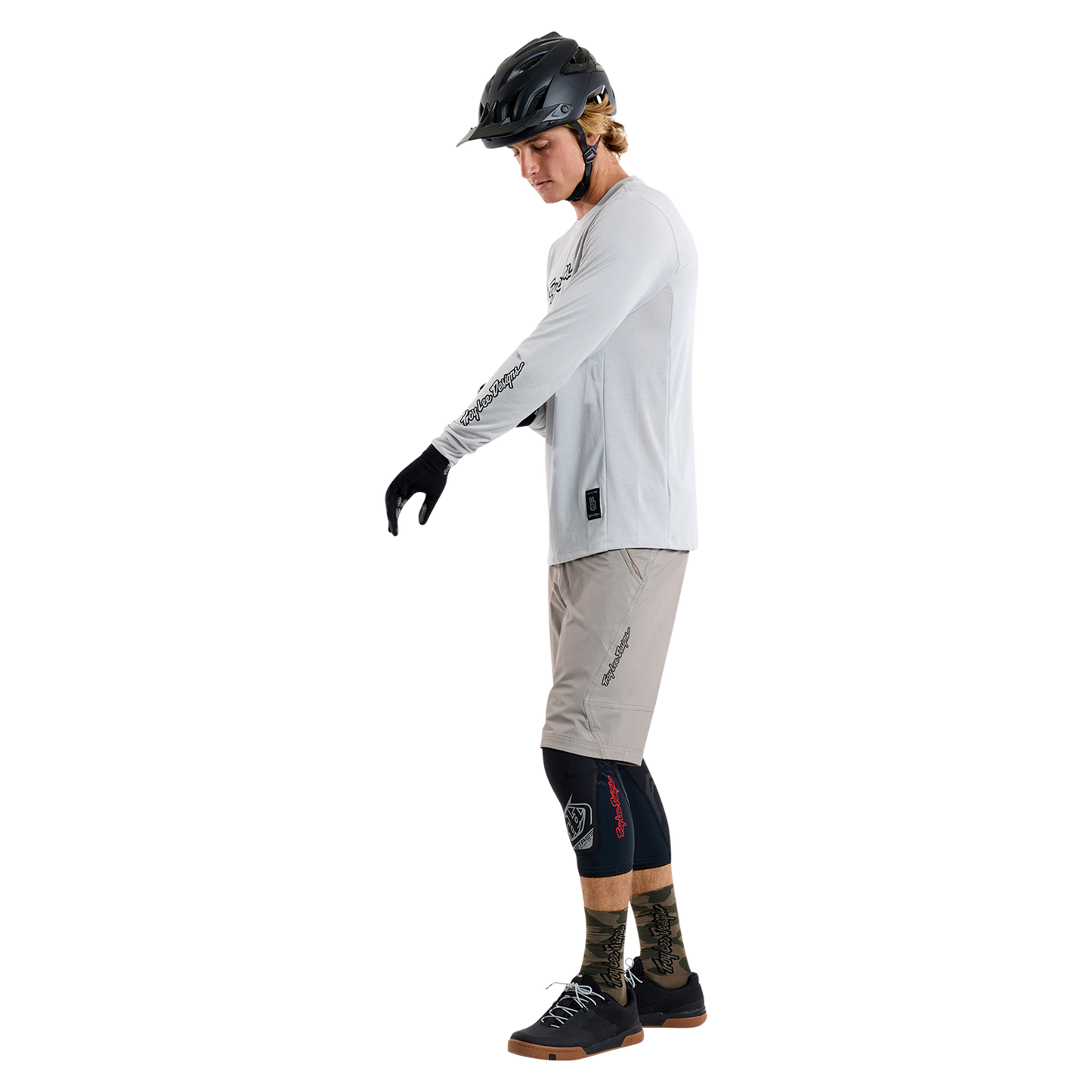 TROY LEE DESIGNS SKYLINE RIDE TEE SIGNATURE Jersey pitkähihainen harmaa 2025
