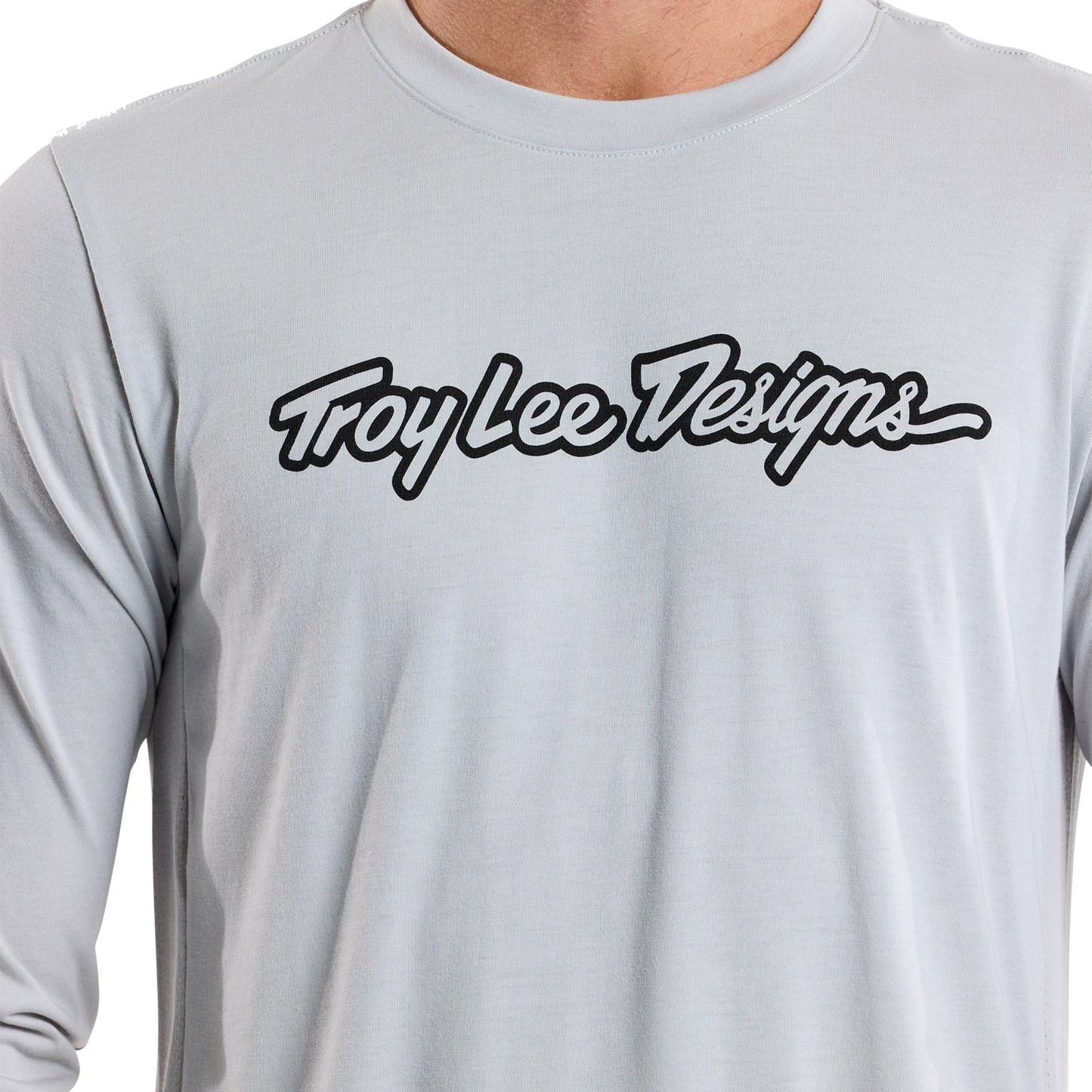 TROY LEE DESIGNS SKYLINE RIDE TEE SIGNATURE Jersey pitkähihainen harmaa 2025