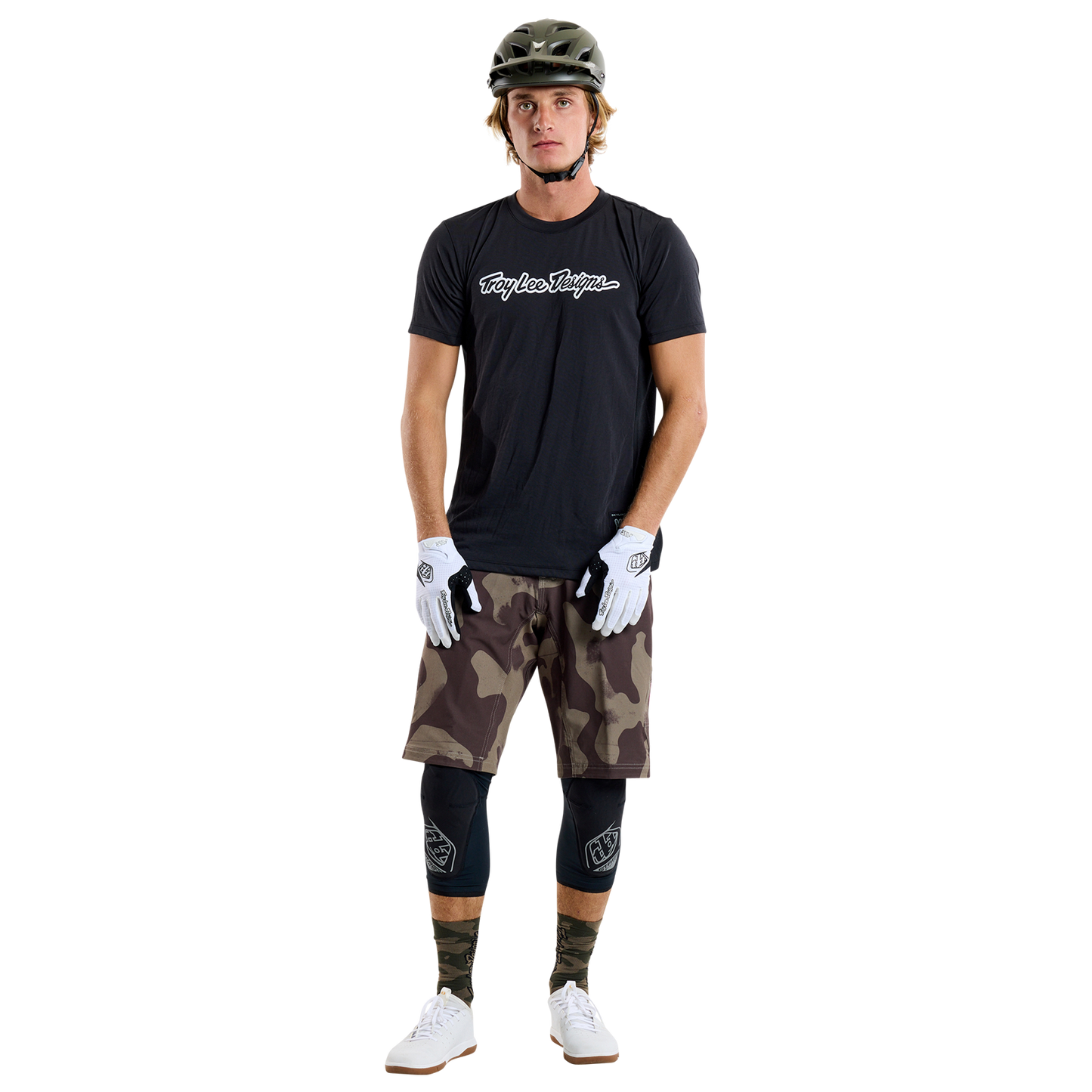 TROY LEE DESIGNS SKYLINE RIDE TEE SIGNATURE Jersey Lyhythihainen Musta 2025