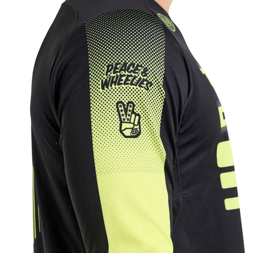 TROY LEE DESIGNS SPRINT pitkähihainen pelipaita musta/keltainen