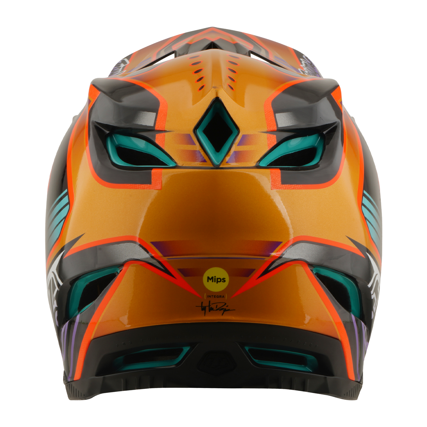 TROY LEE DESIGNS D4 CARBON MIPS Crest Gold MTB-kypärä
