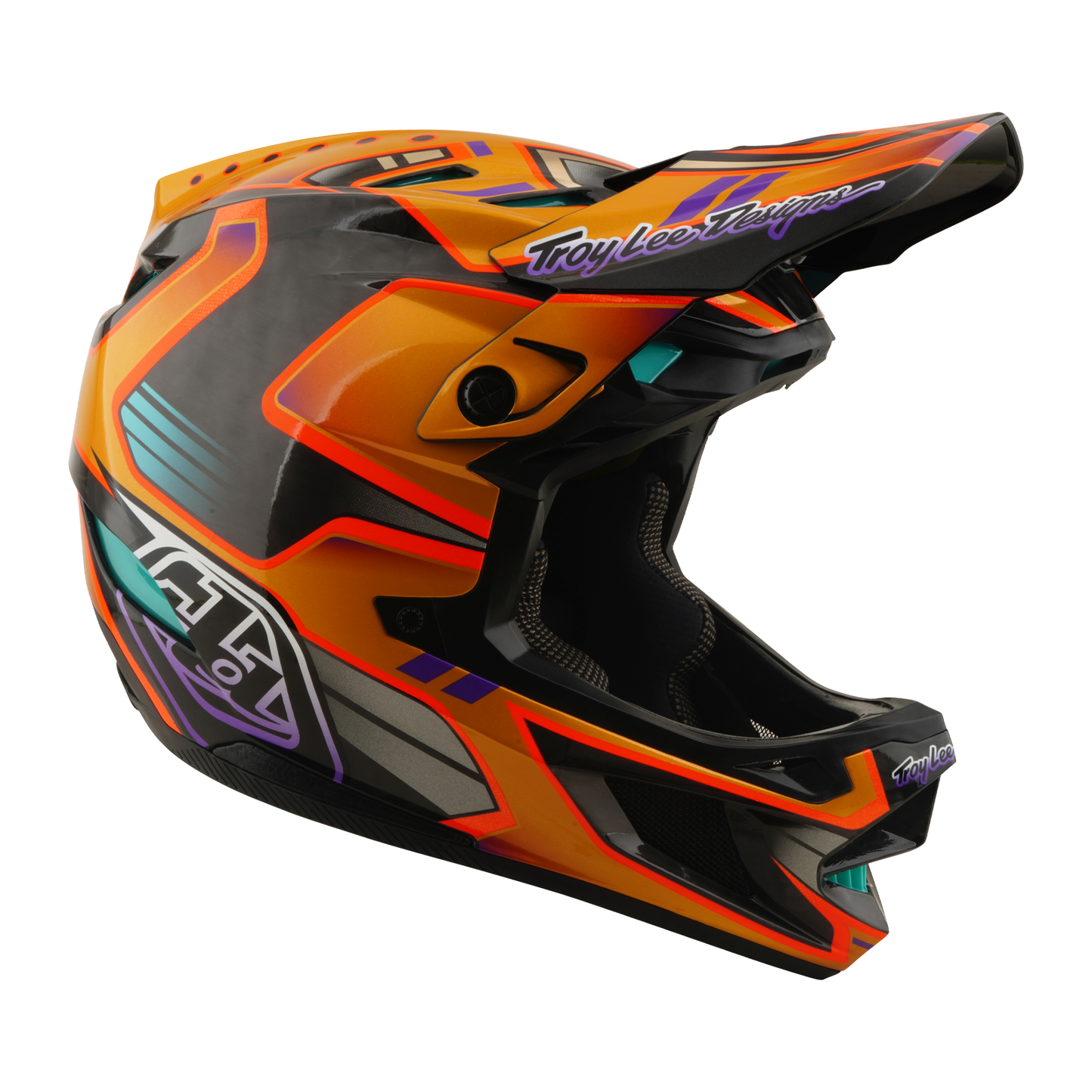 TROY LEE DESIGNS D4 CARBON MIPS Crest Gold MTB-kypärä