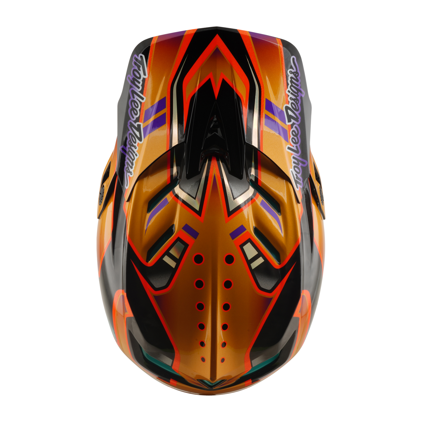 TROY LEE DESIGNS D4 CARBON MIPS Crest Gold MTB-kypärä