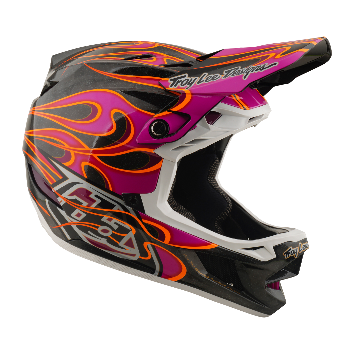 TROY LEE DESIGNS D4 CARBON MIPS poltettu hiili/Magenta MTB-kypärä