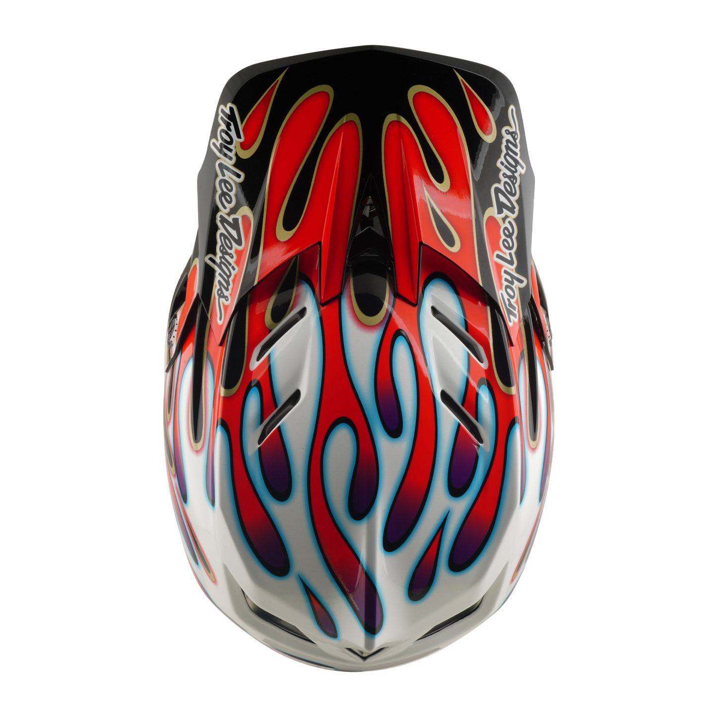 TROY LEE DESIGNS D4 COMPOSITE MIPS OVERSPRAY MTB-kypärä Valkoinen/punainen