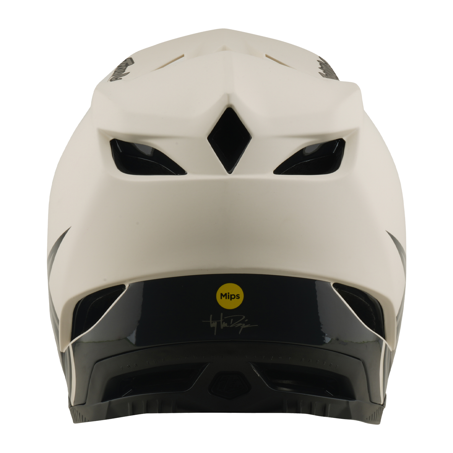 TROY LEE DESIGNS D4 COMPOSITE MIPS STEALTH PUMICE MTB-kypärä Valkoinen