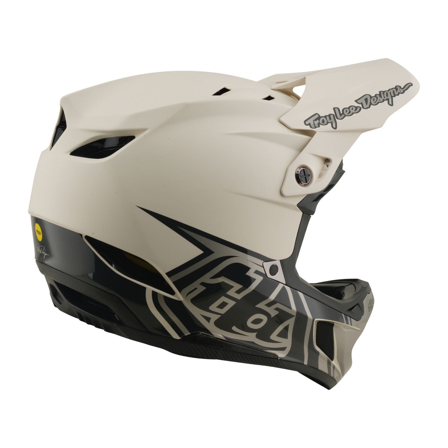 TROY LEE DESIGNS D4 COMPOSITE MIPS STEALTH PUMICE MTB-kypärä Valkoinen